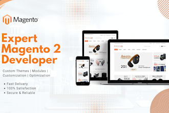 do magento 2 theme development and customizations