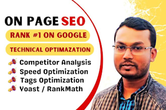 complete wordpress on page SEO,  speed optimization, and google website ranking