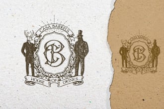 design vintage, heraldic family crest logo for your business