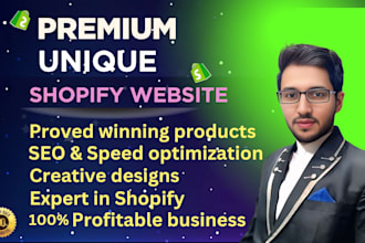 build premium shopify dropshipping store audit redesign shopify website