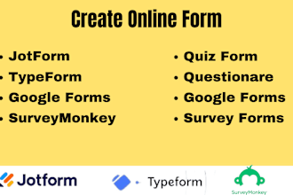 create user friendly jotform, typeform, fillable pdf form