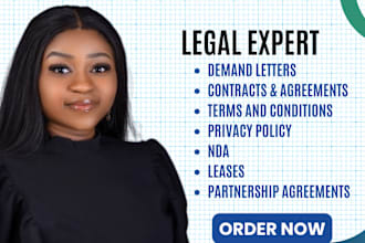 your lawyer for demand letters, cease and desist, complaints, and legal document