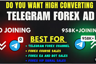 telegram ads, forex promotion grow forex telegram channel, hit 90m forex trader