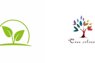 do minimalist agriculture landscape frame grass and tree logo design