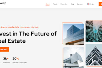 build a real estate investment website