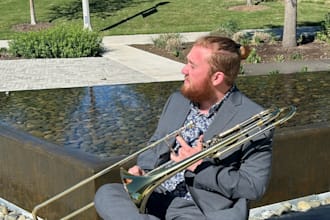 play and record a trombone solo for your music