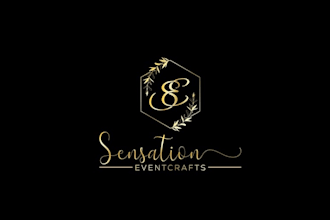 stylish event company logo design