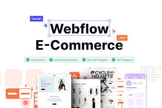 develop an ecommerce webflow website for your business