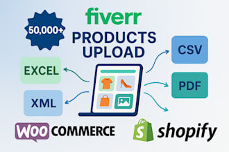 do professional shopify and woocommerce product upload