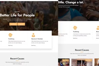 create a church, ministry, charity, donation website