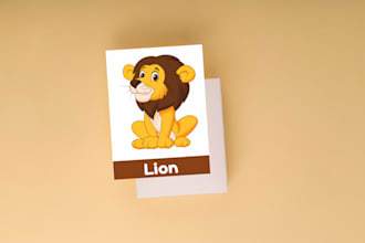 design any type of printable flashcards for kids