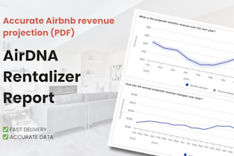 deliver an airdna rentalizer report for your airbnb property