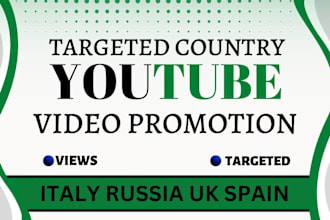 do youtube video promotion in italy russia uk spain