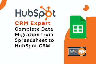 do complete data migration from spreadsheet to hubspot CRM