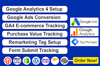 google analytics 4 setup, ga4 ecommerce tracking, ads conversion tracking, GTM