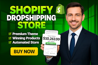 build shopify dropshipping store, shopify store design, shopify website design