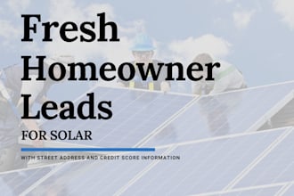 generate homeowner leads for solar florida, arizona, texas