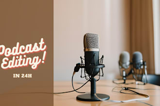 deliver your podcast edited in 24 hours