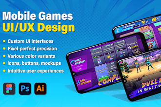 create stunning UI UX design for your mobile game
