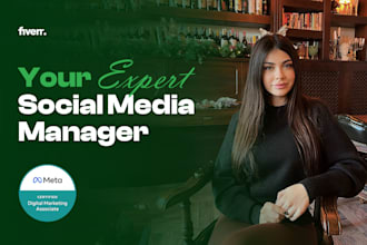 be your social media marketing manager and content creator