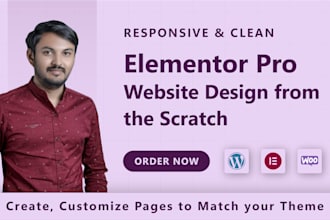 design wordpress elementor website as a elementor pro expert