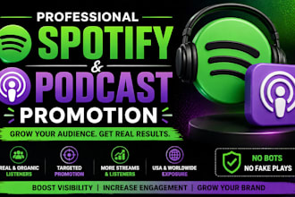 professional spotify promotion for artists and podcasts