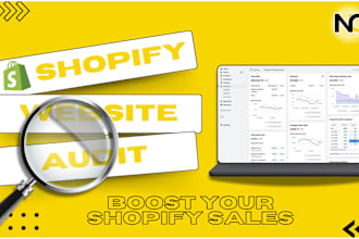 audit shopify website or dropshipping store and boost sales