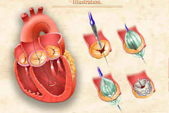 do medical anatomy, illustration and diagram for you