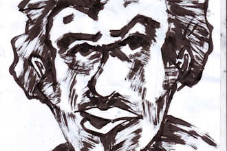 draw ugly face for you
