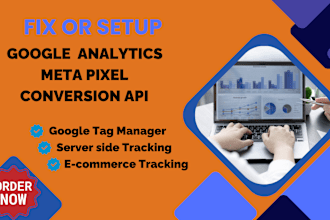 fix or setup google analytics ecommerce tracking  facebook pixel via GTM