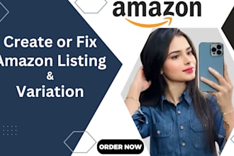 do amazon listing creation with SEO or fix amazon listing errors
