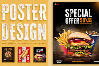 design creative poster and flyer