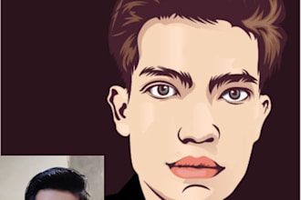 serving you with pleasure in terms of face illustration