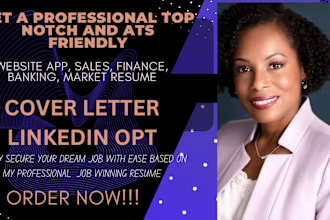 craft you a sales marketing banking finance tech restaurant investment resume
