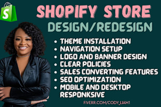 create shopify dropshipping store, shopify store design shopify website redesign