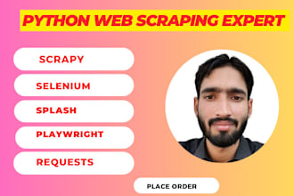do web scraping and web automation using python selenium
