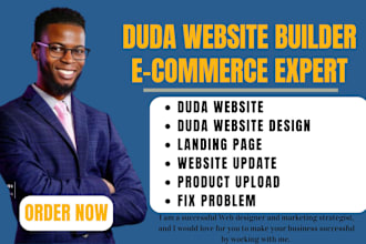 design, update a website using duda website builder for your business, fix prob