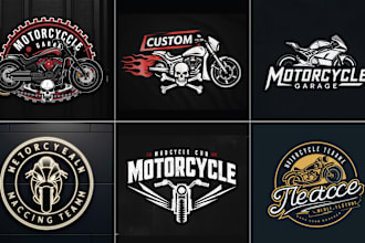 design motorcycle or bike sports leagues logo