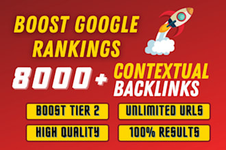 create tier 2 high quality contextual SEO dofollow backlinks