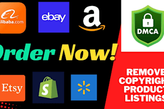 send dmca to remove copyright infringement listing and trademark product
