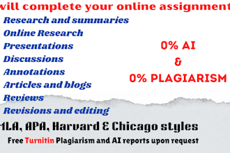 assist in online assignments for uni, school, and other tasks