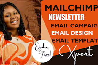 do mailchimp newsletter template design, email campaign for squarespace, wix