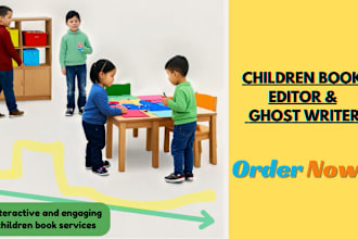 ghost write and edit interactive children book writing kid moral story, rhymes