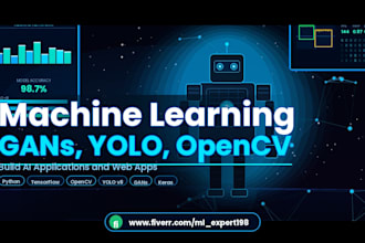 do machine learning projects using gan yolo rnn llm opencv nlp