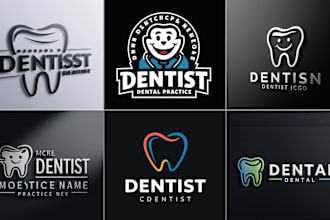 design professional dental tooth dentist logo