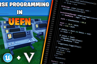program a verse script for uefn map