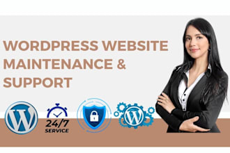 do monthly wordpress website maintenance, security monitoring manager