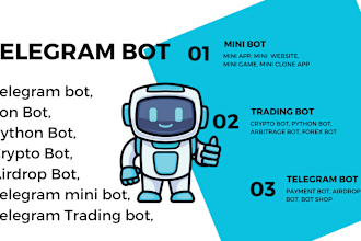 build telegram crypto bot, telegram trading bot, solana bot, forex bot,  ton bot