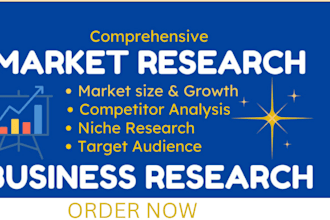 conduct market research, market analysis, and competitor analysis