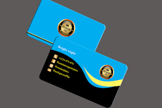 design professional business card and customized company id card